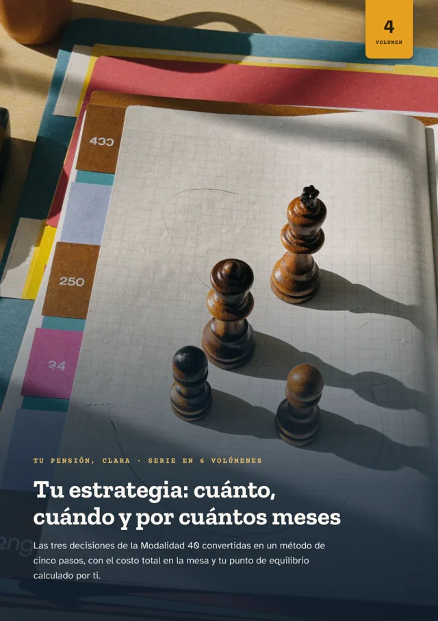 Vol. 4 · Tu estrategia: cuánto, cuándo y por cuántos meses